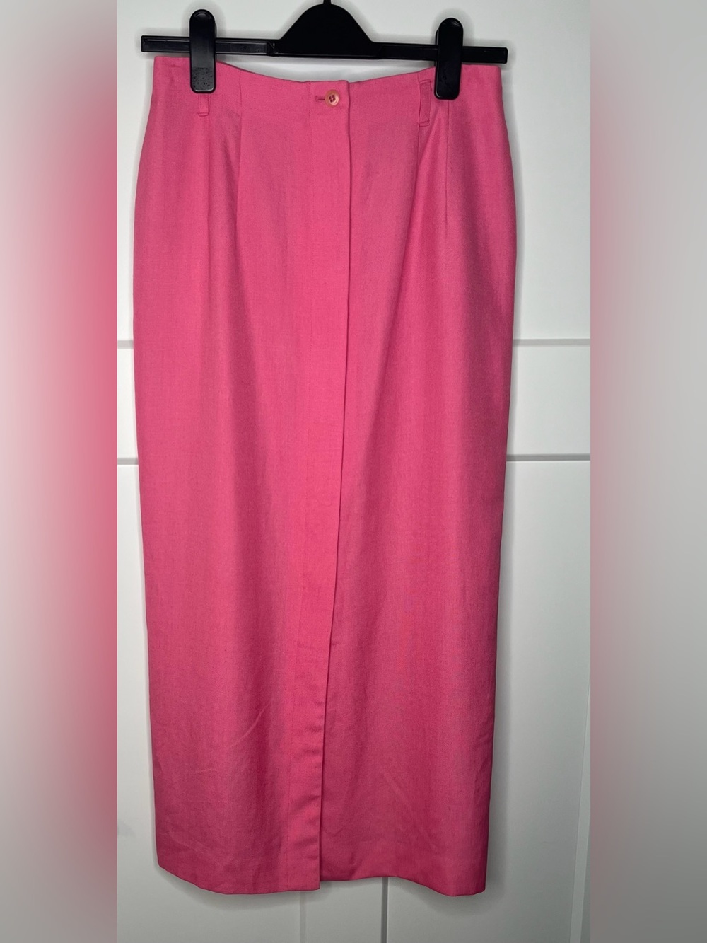 Talbots Pink Button Down Linen Blend Pencil Skirt size 6